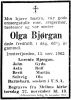 da_Bjørgan, Olga 1899-1962